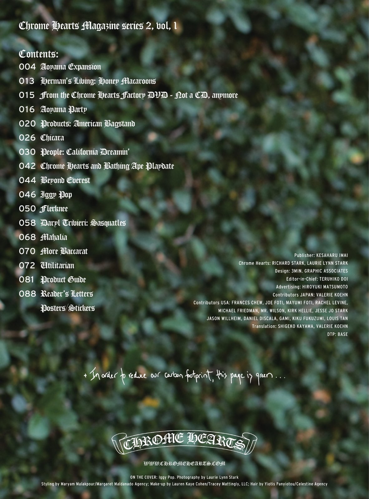 MAGAZINE SERIES 2 VOLUME 1 | Chrome Hearts